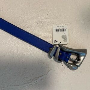 Free People Cobalt Belt with Metallic Buckle